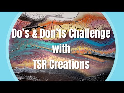 Dos & Don’ts Challenge with TSR Creations | Bloom Swipe & Spin with MIX Pour | Acrylic Pour Tutorial