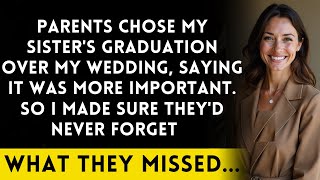 Parents Chose My Sister's Graduation Over My Wedding, So I Made Sure They Regretted It...