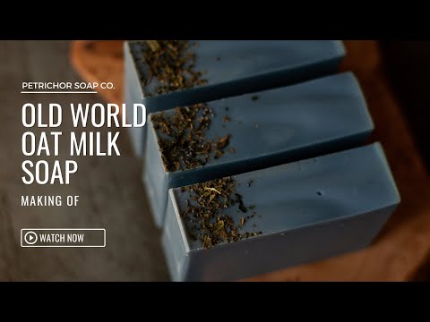 Old World Dark Academia Oat Milk Cold Process Soap Making 📚🌿