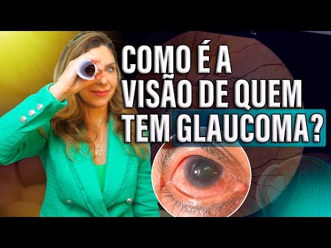 What is the vision like for someone with glaucoma?