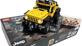 LEGO Technic 42122 Jeep Wrangler – Full PF RC Mod + Light-Up Headlights & Taillights (4K)