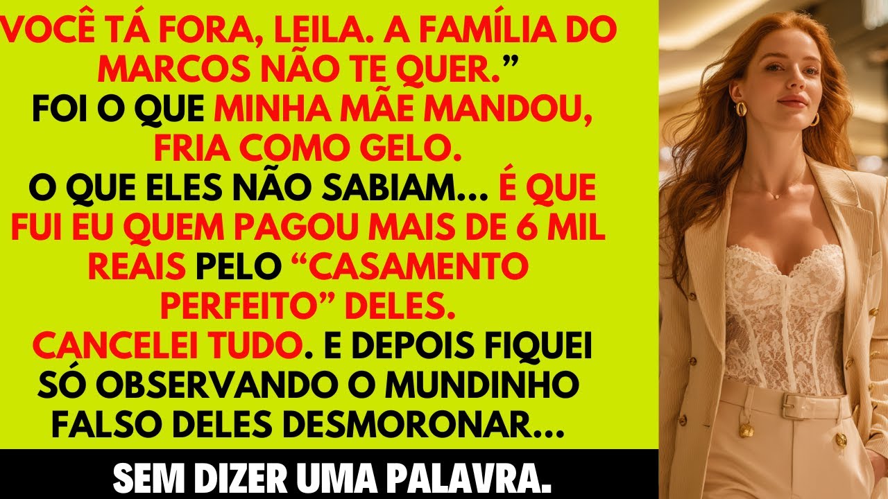 Você tá fora!”, minha mãe disse — depois de eu bancar o casamento deles com 6 mil reais
