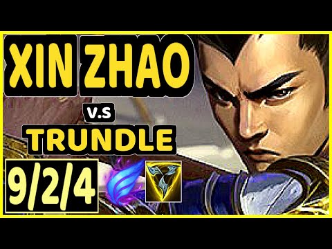 JANKOS (XIN ZHAO) vs TRUNDLE - 9/2/4 KDA JUNGLE CHALLENGER GAMEPLAY - EUW