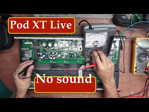 How to fix no sound on Pod XT Live line 6 guitar effects