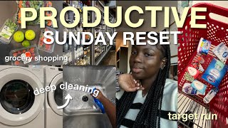 SUNDAY RESET ROUTINE 🫧  | prepare for a productive week, clean, planning +  implementing new goals