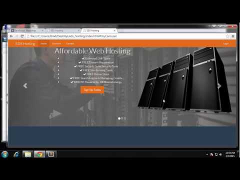 Learn How to Create a Web Hosting Template Part 3