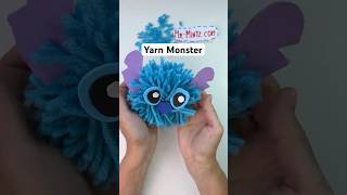 This Yarn Monster is TOO CUTE to Handle! 🧶💙 | Easy DIY Kids Craft