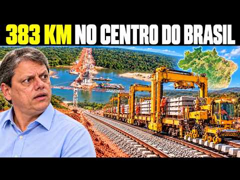 Como estão construindo 383 km de ferrovia do ZERO?