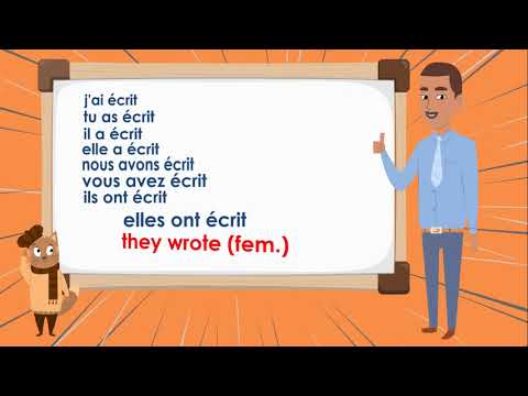 Le Verbe Écrire Passe Composé - To Write Compound Tense - French Conjugation
