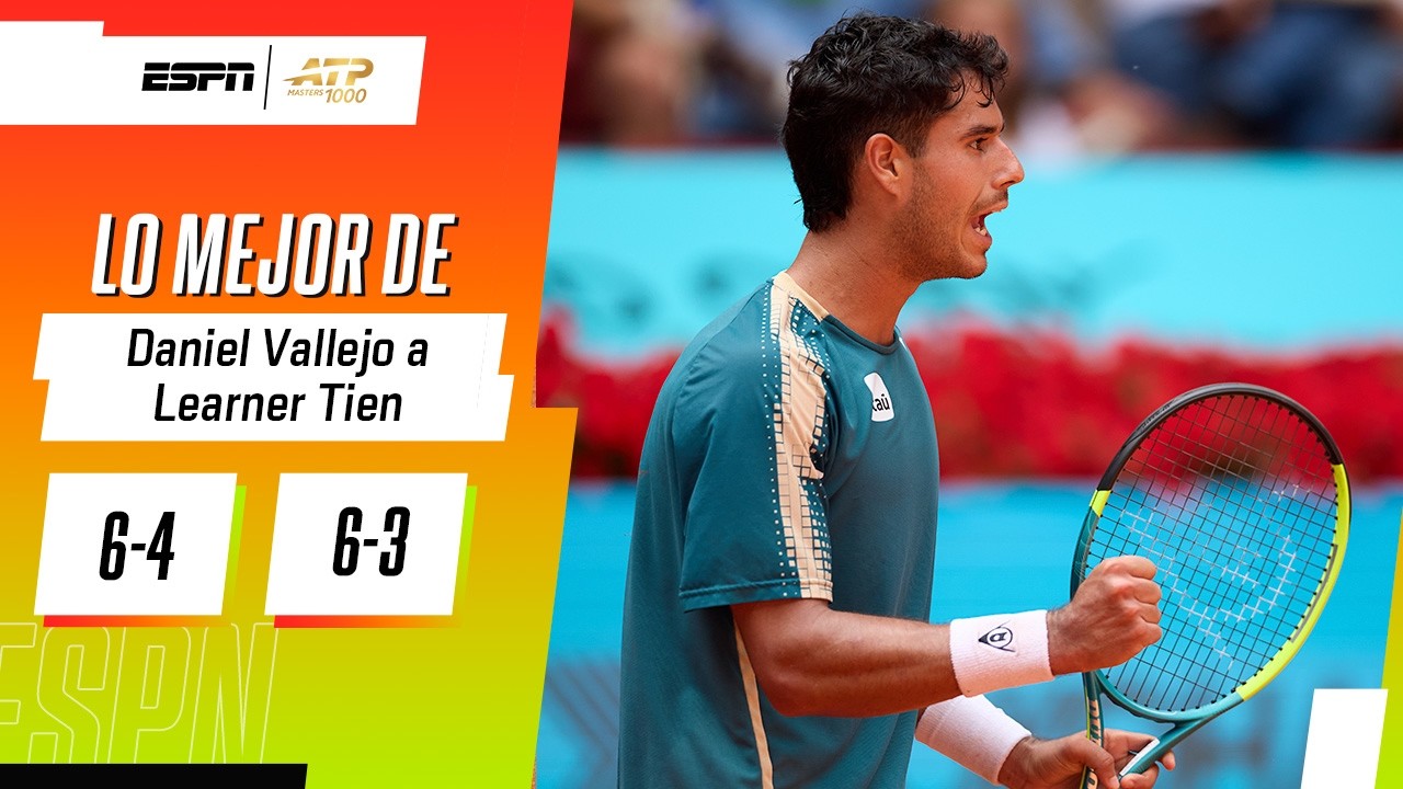 ¡A PASO FIRME! VALLEJO CONTINÚA INTRATABLE EN MADRID: TRIUNFO CONTRA TIEN EN SETS CORRIDOS | RESUMEN