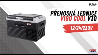 Přenosná kompresorová autochladnička Vigo Cool V30, 30 l, 12/24/230V NW