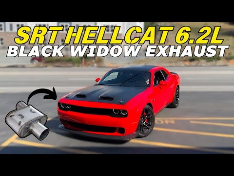 Dodge Challenger SRT Hellcat Exhaust Sound w/ Black Widows Angry Housewife!