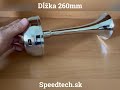 Klaksón 24V - elektromagnetická Singel fanfára / vysoký tón  (260mm) - Video Youtube