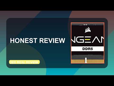 CORSAIR Vengeance SODIMM DDR5 RAM 16GB (1x16GB) Up to 5600MHz CL48 Intel XMP 3.0 Desktop Computer Memory - Black (CMSX16GX5M1A5600C48) video review thumbnail