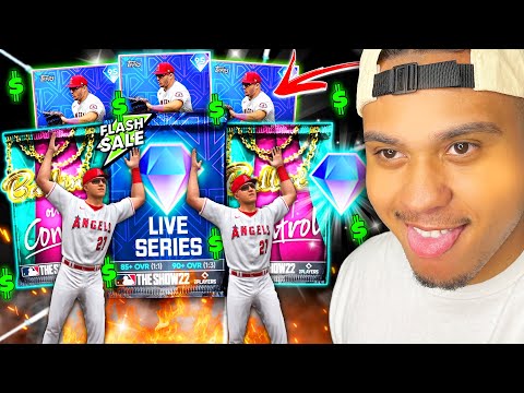 I PULLED MIKE TROUT OMG! Opening EVERY Flash Sale PROMO PACK! INSANE Pack Opening MLB The Show 22