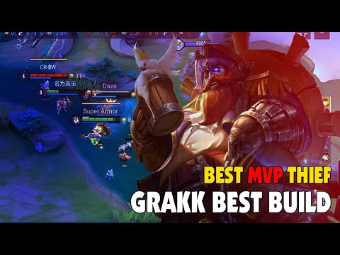 #AOV Grakk Gameplay | MVP THIEF | Arena Of Valor - Cap'n Grakk Best Build