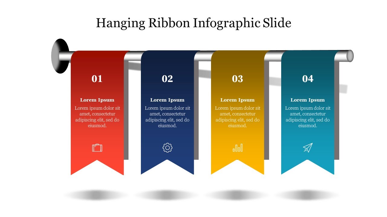 How To Do Hanging Ribbon Infographic PowerPoint