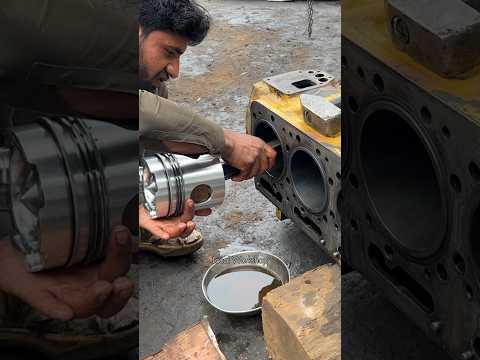 Cummins Engine Pistons Installed