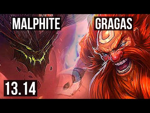 MALPHITE vs GRAGAS (TOP) | Rank 2 Malph, Rank 23 | EUW Master | 13.14