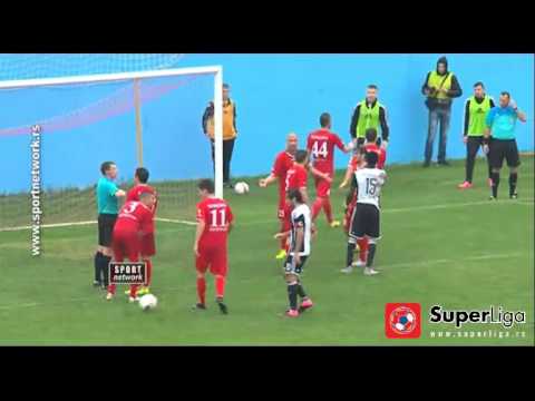 Super liga 2015/16: 11.Kolo: Voždovac - Partizan 1:2 (1:0)
