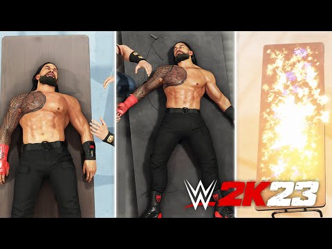 WWE 2K23 Tutorial - How To LAY Your Opponent On A Table & Announcer Table | Set Table On Fire