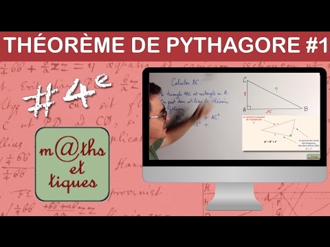 Appliquer le théorème de Pythagore pour calculer une longueur (1) - Quatrième