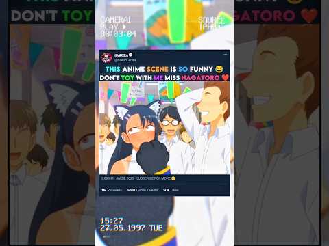 THIS ANIME SECEN IS SO FUNNY 😂 || #animeedit #nagatoro #unfreezechannel #growmyaccount #viral