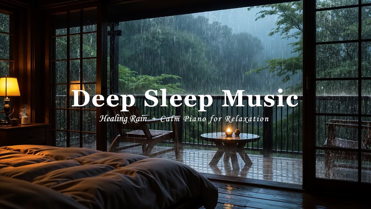 Deep Sleep & Healing Rain | Relaxing Piano to Reduce Stress & Anxiety Instantly