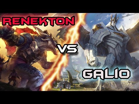 RENEKTON vs GALIO [TOP] S7 - League of Legends Gameplay - #39