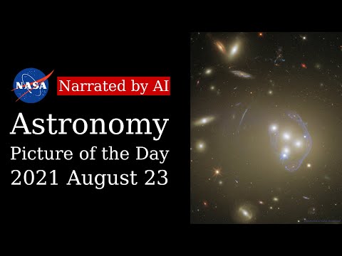 APOD: 2021-08-23 - Abell 3827: Cannibal Cluster Gravitational Lens (Narrated by Emma)