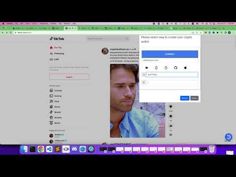 Cyber Matrix Browser Extension Tip Feature Demo in TikTok with Polygon blockchain