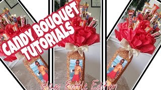 How to make a candy bouquet  | Glam Bottles | Valentines Day Gifts