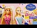 Barbie Hair Tattoos on Disney Frozen Elsa Barbie ...