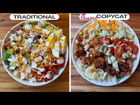Cobb Salad with Chicken - 2 Ways | Classic and Chik-fil-A Style