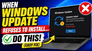 When Windows Update Refuses to Install... Do This! (Easy Fix)