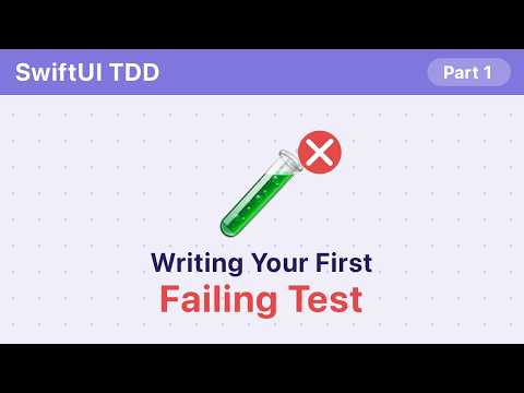 Writing Your First Failing Test (SwiftUI TDD #9) thumbnail