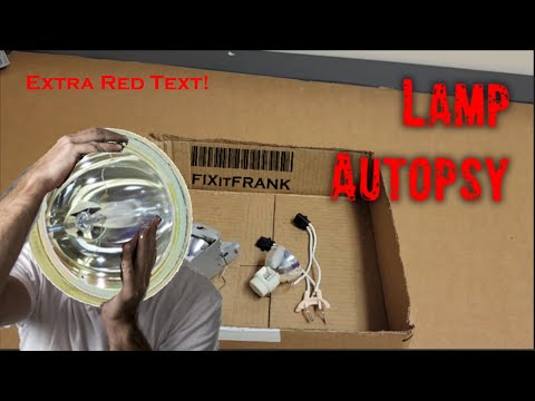 Digital Projector Knock Off Lamp Autopsy