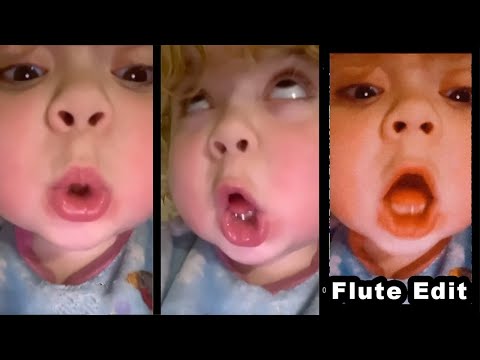 little baby sings Without Me - Halsey Flute Cover edit