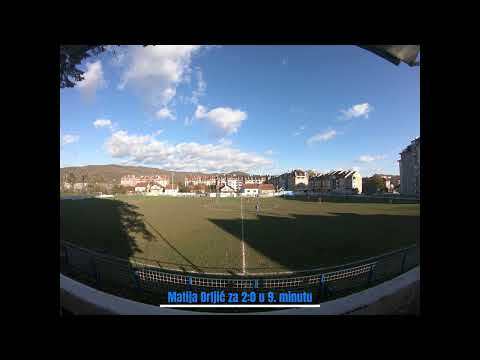 Matija Drljić  -  prvi gol u 9. minutu za 2:0 na utakmici FK Željezničar Doboj - FK Trebava Osječani