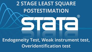 2sls postestimation endogeneity check, weak instrument test,estat overid, in STATA