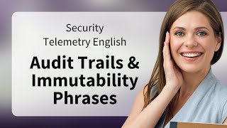 Security Telemetry English: Audit Trails & Immutability Phrases