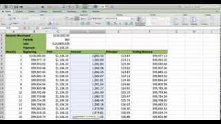 How to build an Amortization table in EXCEL (Fast and easy) Less than 5 minutes