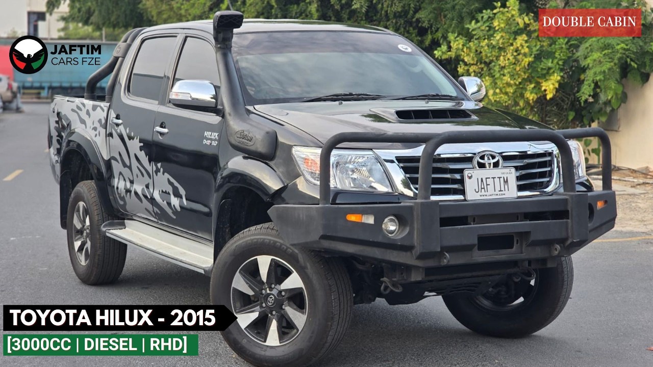 Toyota Hilux 2015 | 3.0L DIESEL | AT | RHD | DOUBLE CABIN | HEAVY BULL BAR | AIR SNORKEL | SPORTS BAR video