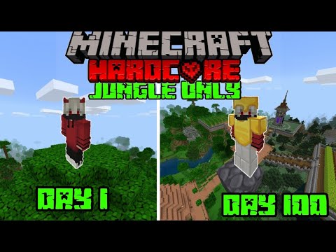Totally Gamerz - I survived 100 Days in JUNGLE ONLY biome in Minecraft Hardcore (Hindi)