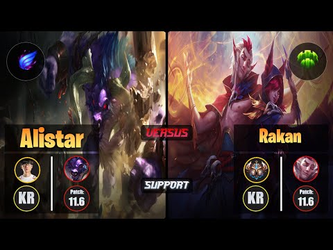 Effort ALISTAR (Support) [Phase Rush] VS RAKAN - Challenger KR Patch 11.6