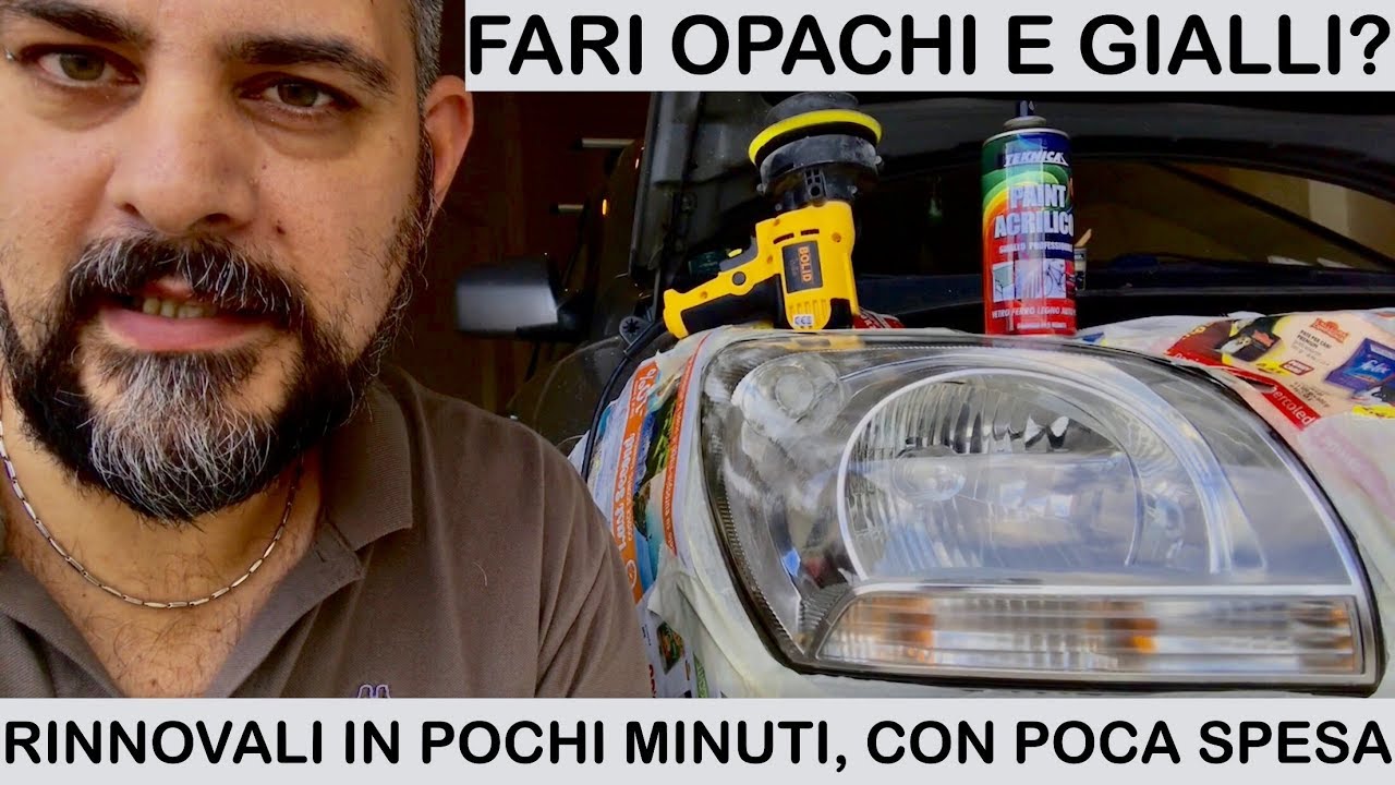 Come lucidare i fari opachi e ingialliti Fai da te. Rinnovare i fanali auto. Fari gialli. rigenerare