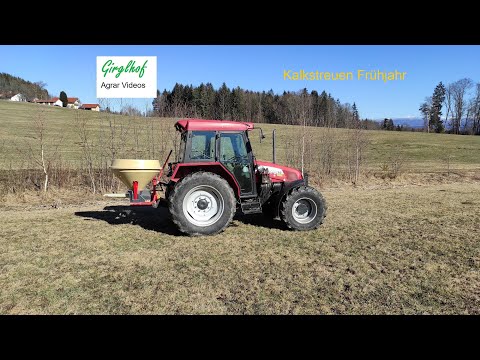 🚜 🌱🌾🍀Kalken, Kalkstreuen, Düngerstreuer, Fertilizer Spreader, Lime Spreding,