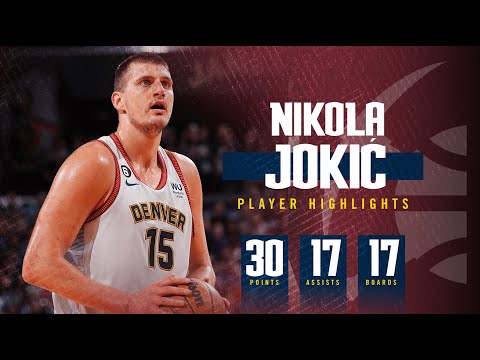 Nikola Jokić First Player in NBA History to Record 25+ pts, 15+ reb, and 15+ assists in Playoff game