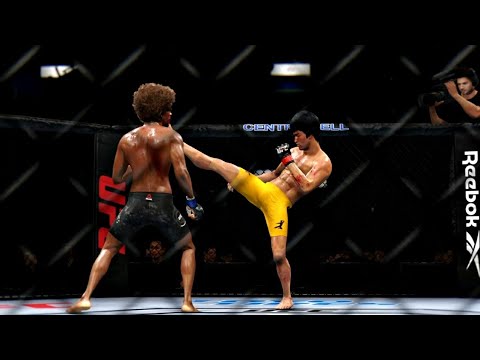 BRUCE LEE VS ALEX CACERES *rampage*🔥😱💥💯🥊🥋 | UFC 4 BRUTAL FIGHT | UFC 4 K1 RULES | UFC 4 2021 | UFC 4