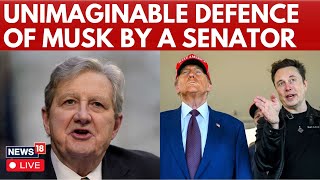 LIVE | Senator Kennedy Mocks Democrats Over Elon Musk, USAID Freeze And Government Spending | N18G